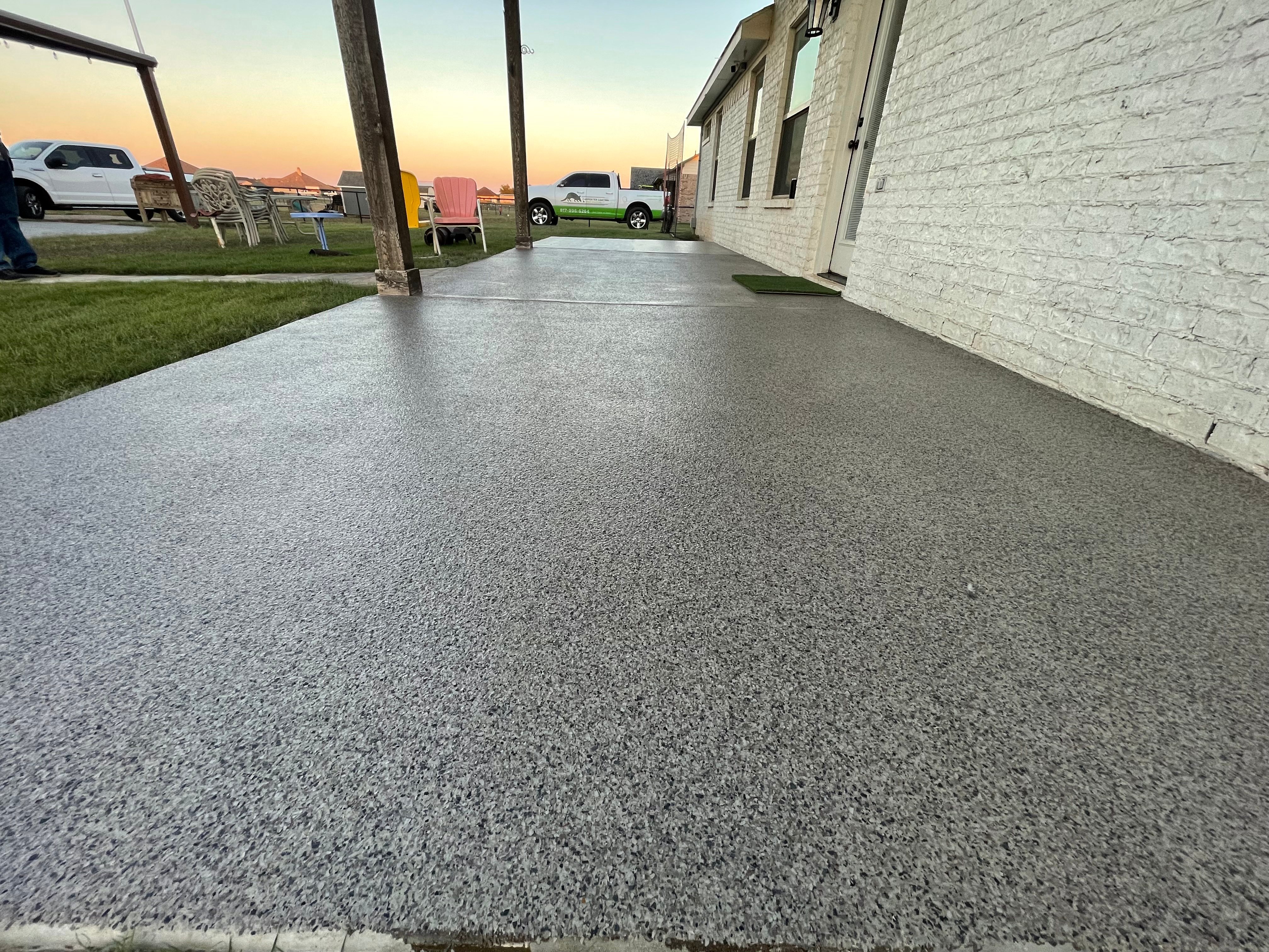 Flake Patio at Sunset