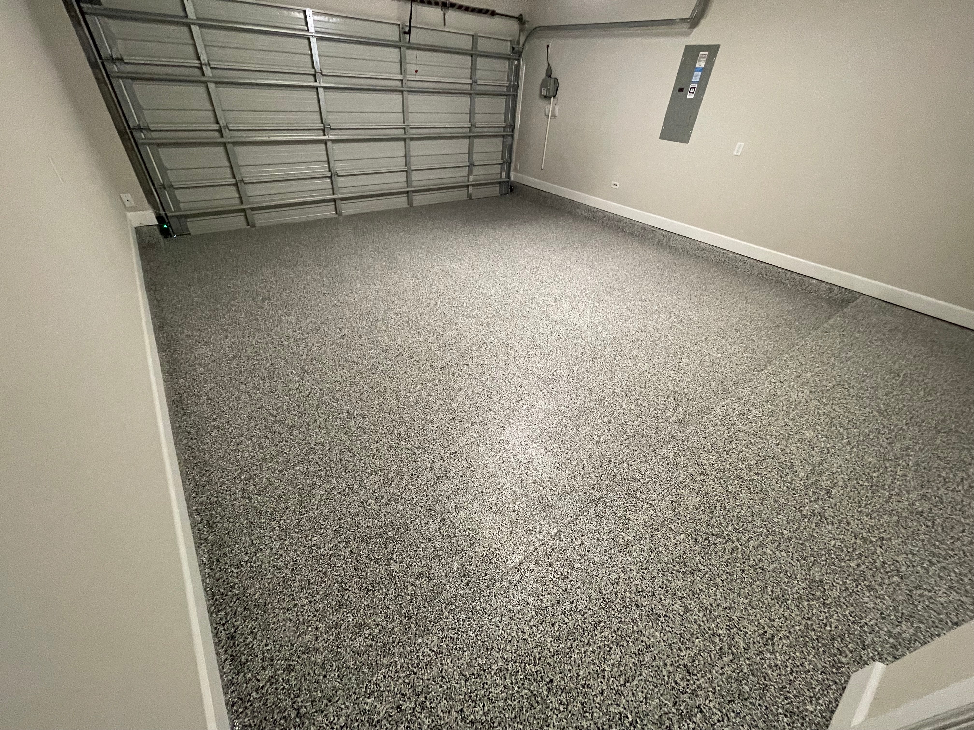 Fine Gray Single-Car Garage